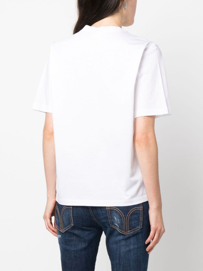 Shop Dsquared2 Darlin' Cool Cotton T-shirt In Weiss