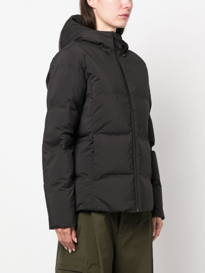 Shop Patagonia Zip-up Padded Jacket In Schwarz