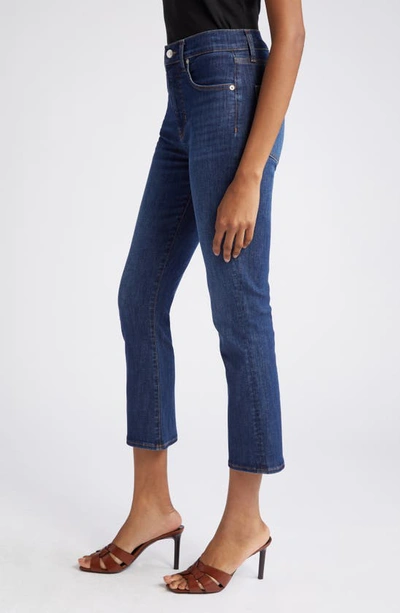 Veronica Beard Carly High Rise Cropped Kick Flare Jeans In Sierra In Bright Blue