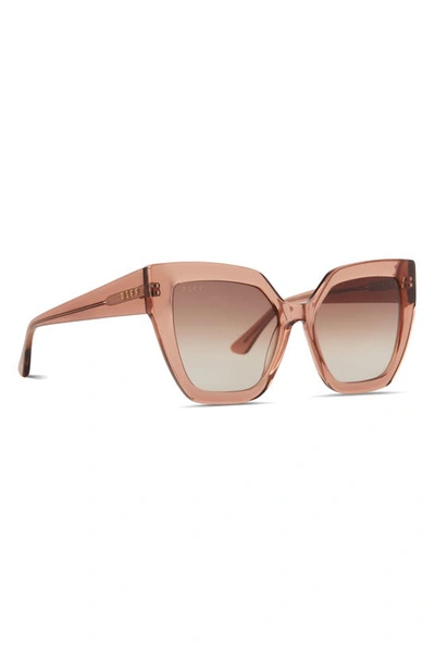 Shop Diff Blaire 55mm Gradient Cat Eye Sunglasses In Brown Gradient
