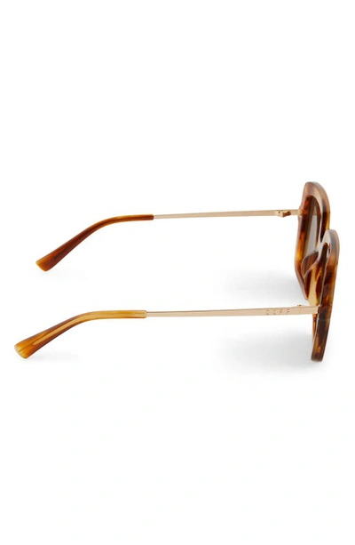 Shop Diff Sandra 54mm Polarized Square Sunglasses In Brown