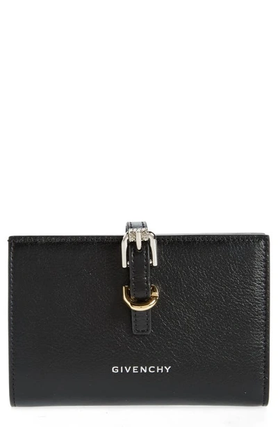 Shop Givenchy Voyou Leather Bifold Wallet In Black
