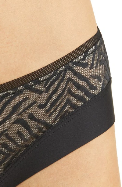 Shop Chantelle Lingerie Graphic Allure Hipster Briefs In Black