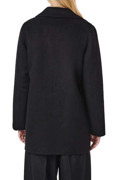 Bernardo Double Face Single Breasted Jacket In Black