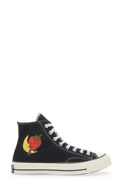 Shop Sky High Farm Workwear X Converse Gender Inclusive Chuck Taylor® All Star® Strawberry & Moon High Top Sneaker In Black
