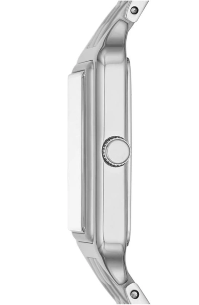 Fossil Women's Raquel Silver-tone Stainless Steel Bracelet Watch, 23mm In Silver