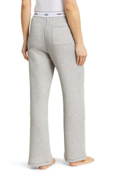 Shop Ugg Judie Wide Leg Lounge Pants In Grey Heather
