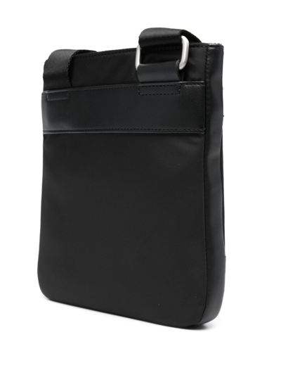 Shop Tommy Hilfiger Logo-lettering Messenger Bag In Black