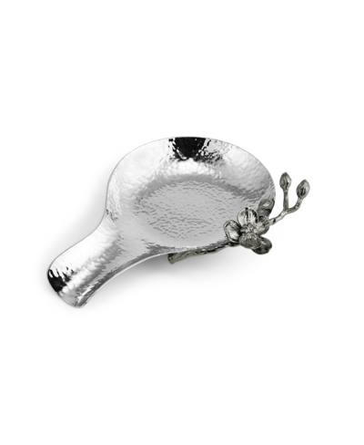 Shop Michael Aram Black Orchid Spoon Rest In Silver-tone