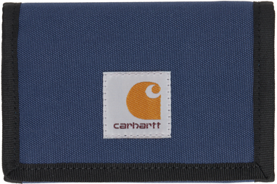 Shop Carhartt Blue Alec Wallet In 1 Blue