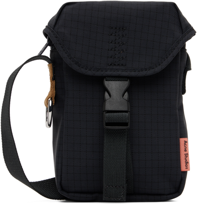 Shop Acne Studios Black Mini Ripstop Bag