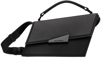 Shop Acne Studios Black Mini Distortion Bag In 900 Black