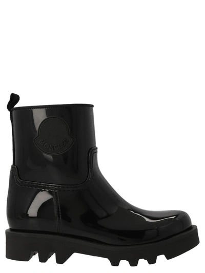 Shop Moncler 'ginette' Ankle Boots In Black