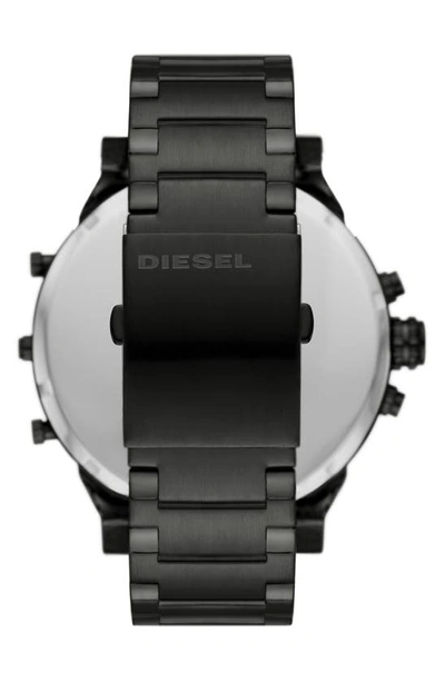 Shop Diesel Mr. Daddy 2.0 Chronograph Quartz Bracelet Watch, 57mm In Black