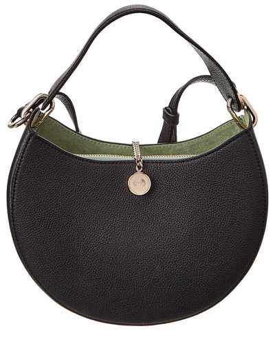 Shop Chloé Arlene Small Leather Shoulder Bag In Black
