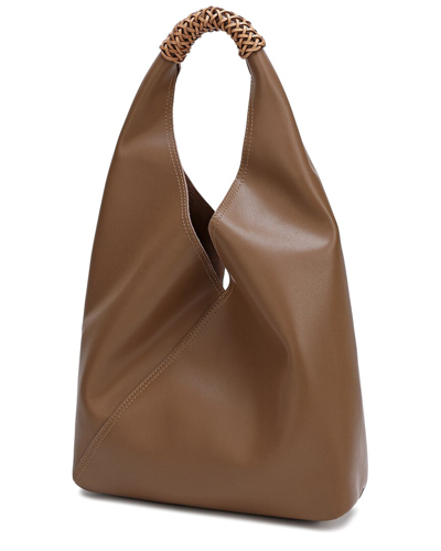 Shop Tiffany & Fred Smooth Leather Shoulder Bag In Brown