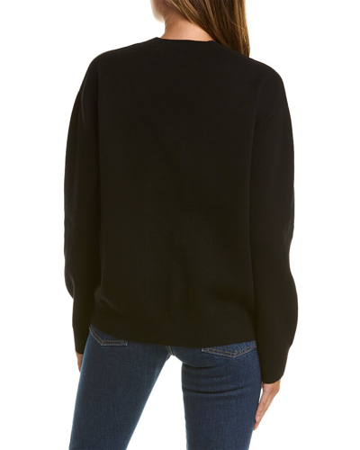 Shop Burberry Cloud Wool & Cashmere-blend Sweater In Black