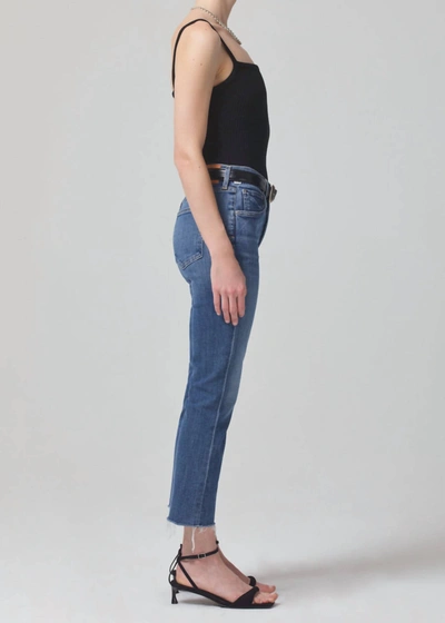 Shop Citizens Of Humanity Isola Cropped Boot Jeans In Lawless In Multi