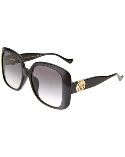 Shop Gucci Women's Gg1029sa 57mm Sunglasses In Grey