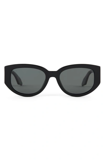 Shop Diff Drew 54mm Polarized Oval Sunglasses In Grey