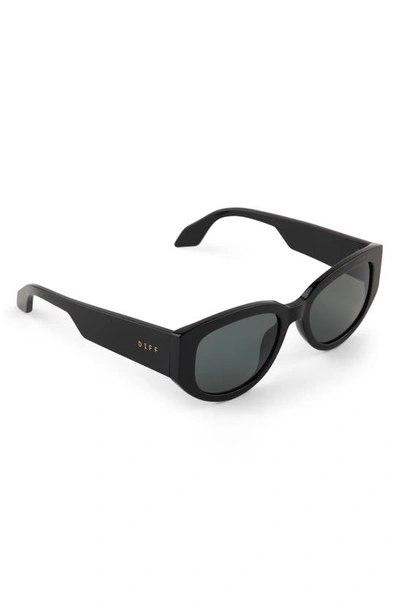 Shop Diff Drew 54mm Polarized Oval Sunglasses In Grey