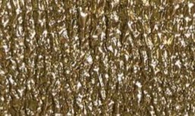 Shop Simone Rocha Metallic Beaded Cloqué Midi Dress In Gold/ Pearl/ Clear