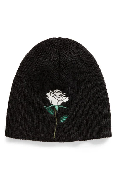 Shop Undercover Rose Patch Beanie In Black