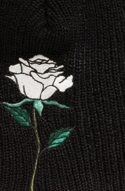Shop Undercover Rose Patch Beanie In Black