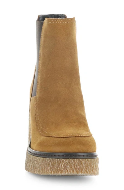 Shop Bos. & Co. Papio Waterproof Chelsea Boot In Camel Suede/ Elastic