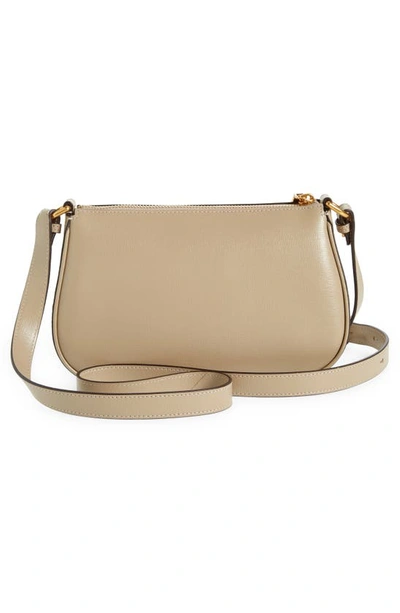 Shop Kate Spade Small Bleecker Saffiano Leather Crossbody Bag In Timeless Taupe
