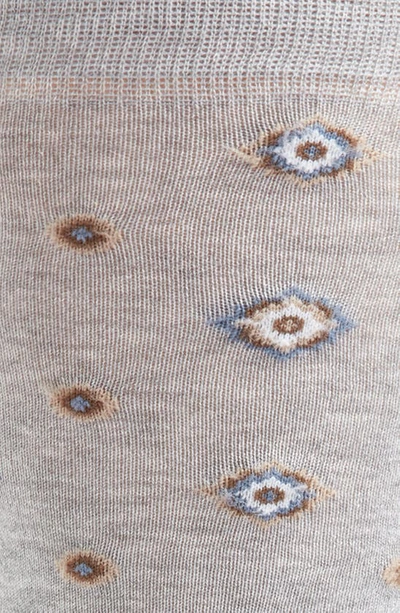 Shop Edward Armah Neat Cotton Blend Dress Socks In Gray