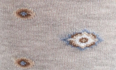 Shop Edward Armah Neat Cotton Blend Dress Socks In Gray