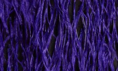 Shop Aliétte Feather Midi Skirt In Purple