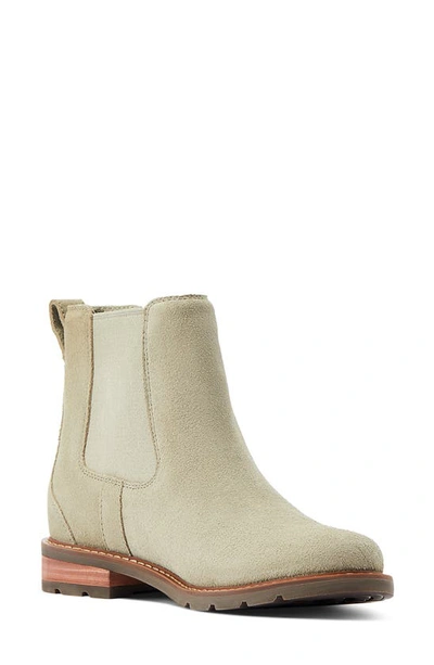 Shop Ariat Wexford Waterproof Chelsea Boot In Silver Sage