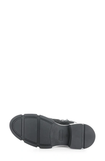 Shop Bos. & Co. Lane Quilted Waterproof Bootie In Black Patent/ Suede
