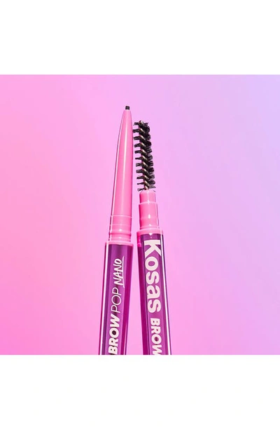 Shop Kosas Brow Pop Nano Ultra-fine Detailing + Feathering Pencil In Soft Brown