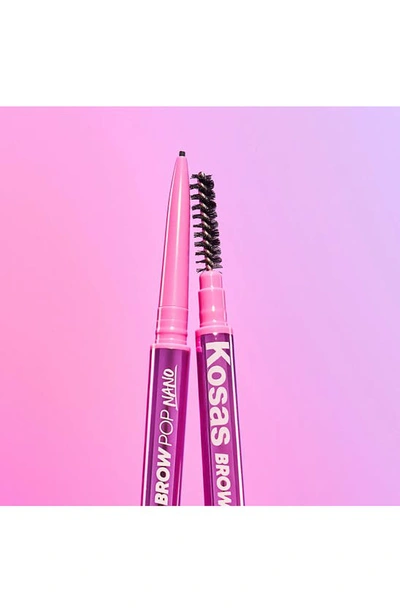 Kosas Brow Pop Nano Ultra-fine Detailing + Feathering Eyebrow Pencil Soft Brown 0.001 oz / 0.03 G In Soft Brown