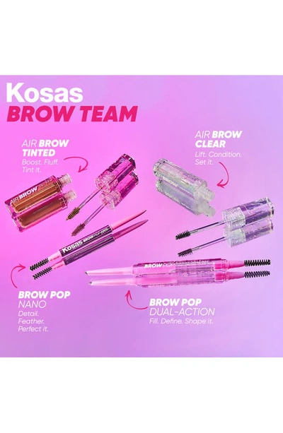 Shop Kosas Brow Pop Nano Ultra-fine Detailing + Feathering Pencil In Dark Brown