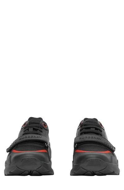 Shop Burberry Ramsey Sneaker In Black