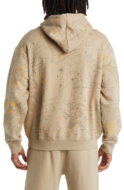 Shop Icecream Camouflage Embroidered Hoodie In Chinchilla