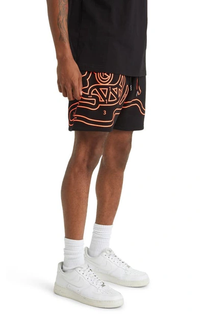 Shop Icecream Over And Out Sweat Shorts In Black
