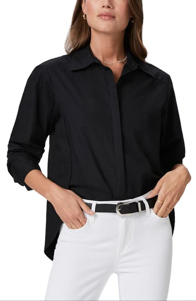 Shop Paige Clemence Button-up Shirt In Black