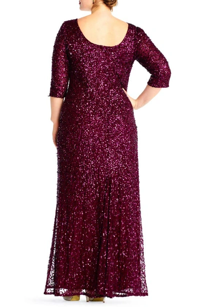 Adrianna papell top cabernet dress