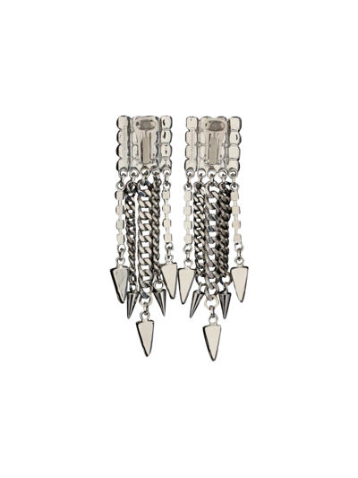 Shop Alessandra Rich Square Earrings  Accessories Silver