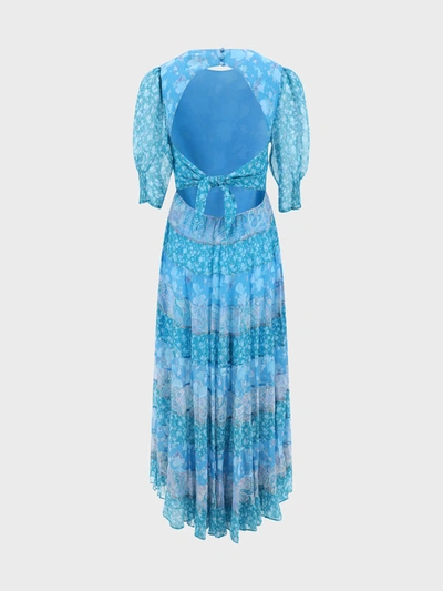 Shop Rixo London Agyness Dress Rixo Clothing Blue