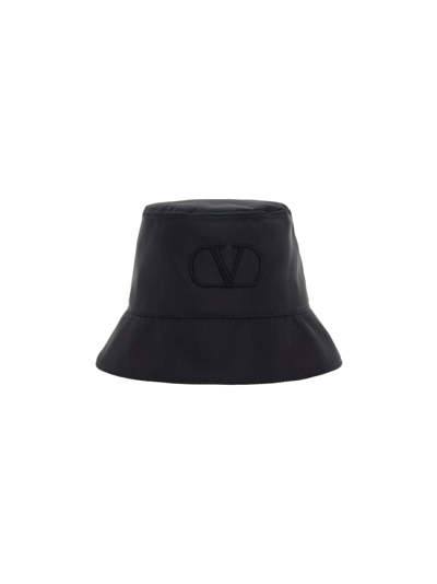 Shop Valentino Vlogo Bucket Hat  Garavani Accessories In Multicolor