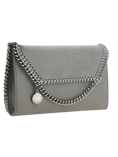 Shop Stella Mccartney Mini Falabella Crossbody  Bags Light Grey