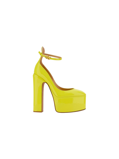 Shop Valentino Garavani Tan-go Pumps  Garavani Shoes Yellow