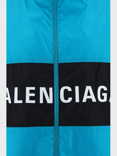 Windproof Jacket Balenciaga Clothing Turquoise