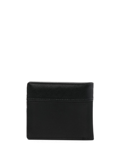 Shop Philipp Plein Hexagon-plaque Bifold Wallet In Black